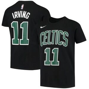 Nike NBA Celtcs Kyrie Irving Statement Black Green T-Shirt, M